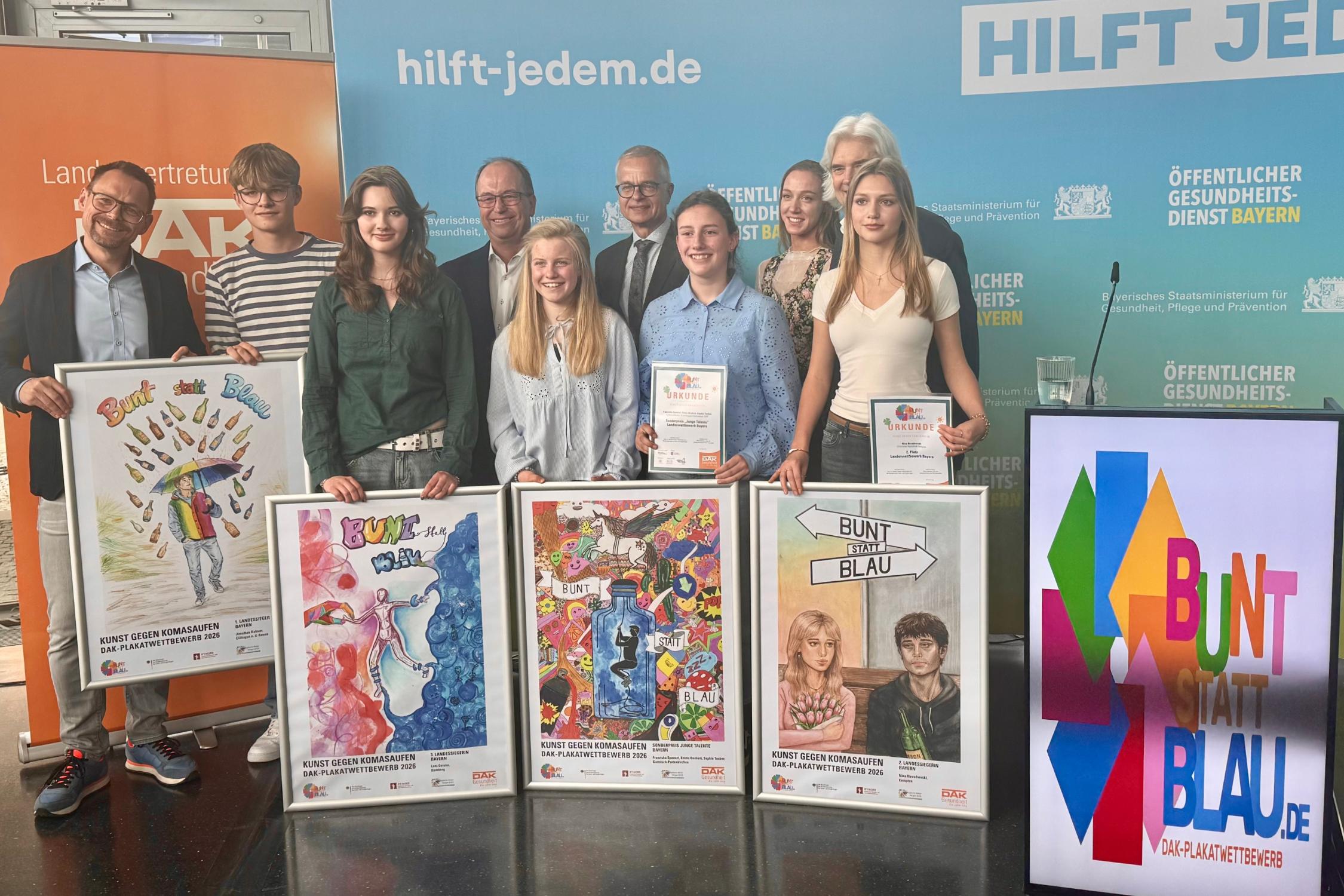 Preisverleihung „Bunt statt Blau“