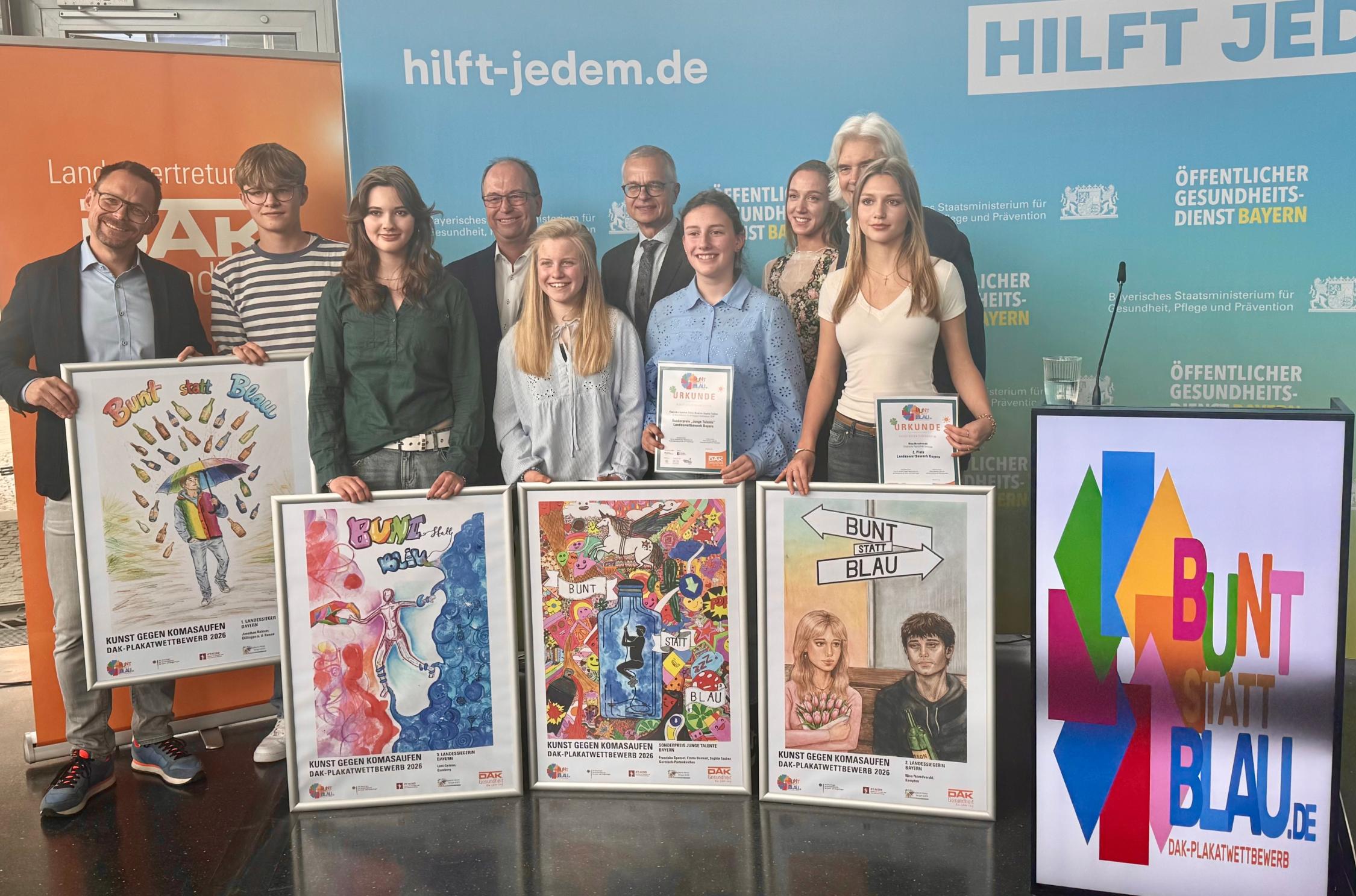 Preisverleihung „Bunt statt Blau“