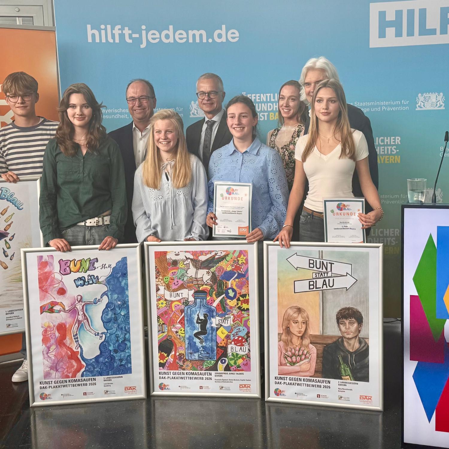 Preisverleihung „Bunt statt Blau“