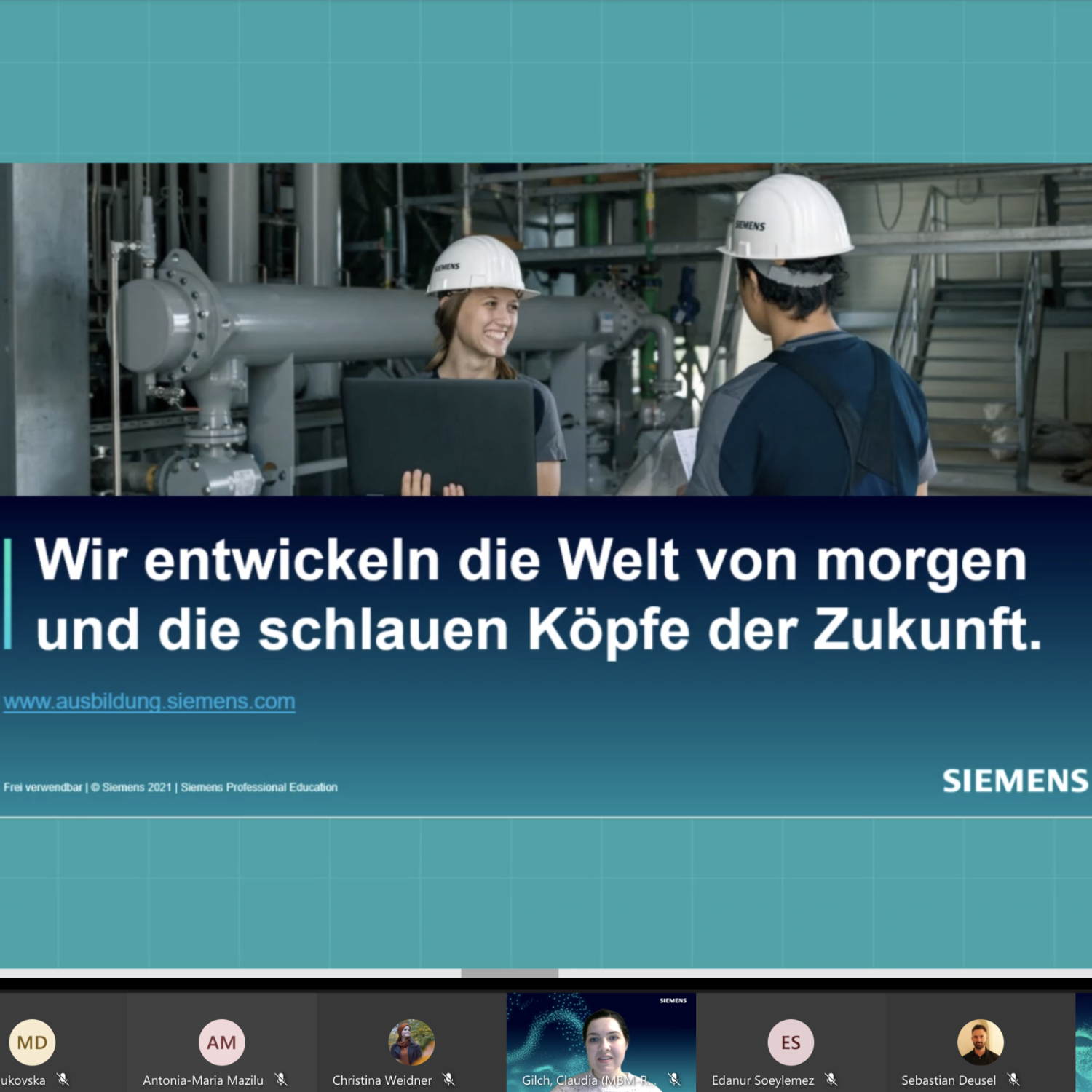 Virtuelles Bewerbungstraining mit der Siemens AG